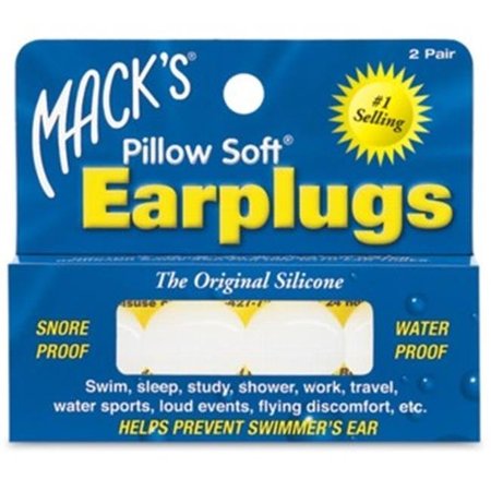 MACKS Macks 360003 Pillow Soft Earplug - 2 Pair 360003